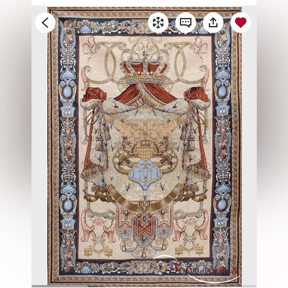 Wall tapestry woven large